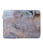 Window Pattern Winter Frost 15  Vertical Laptop Sleeve Case With Pocket