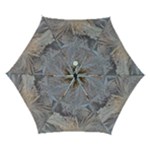 Window Pattern Winter Frost Automatic Folding Umbrella with Case (Small)