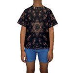 Bronze Age Mandala Kids  Short Sleeve Swimwear