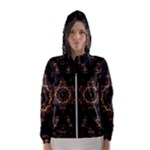 Bronze Age Mandala Women s Hooded Windbreaker