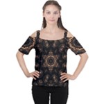 Bronze Age Mandala Cutout Shoulder T-Shirt