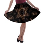 Bronze Age Mandala A-line Skater Skirt