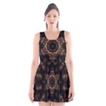 Bronze Age Mandala Scoop Neck Skater Dress