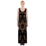 Bronze Age Mandala Thigh Split Maxi Dress