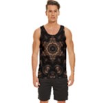 Bronze Age Mandala Men s Wide Collar Tank Top