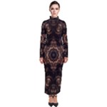 Bronze Age Mandala Turtleneck Maxi Dress