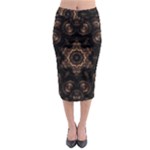 Bronze Age Mandala Midi Pencil Skirt