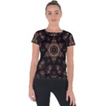 Bronze Age Mandala Short Sleeve Sports Top 