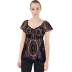 Bronze Age Mandala Lace Front Dolly Top