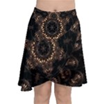 Bronze Age Mandala Chiffon Wrap Front Skirt