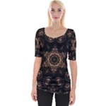 Bronze Age Mandala Wide Neckline T-Shirt