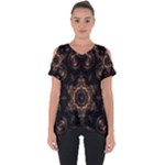 Bronze Age Mandala Cut Out Side Drop T-Shirt