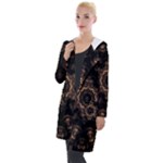 Bronze Age Mandala Hooded Pocket Cardigan