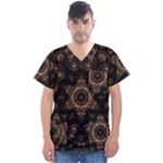 Bronze Age Mandala Men s V-Neck Scrub Top