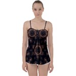 Bronze Age Mandala Babydoll Tankini Top