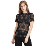 Bronze Age Mandala Women s Short Sleeve Rash Guard