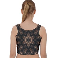 Velvet Racer Back Crop Top 