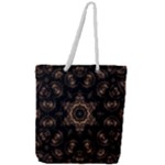 Bronze Age Mandala Full Print Rope Handle Tote (Large)