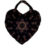 Bronze Age Mandala Giant Heart Shaped Tote