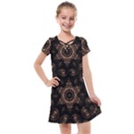 Bronze Age Mandala Kids  Cross Web Dress