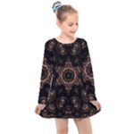 Bronze Age Mandala Kids  Long Sleeve Dress