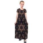 Bronze Age Mandala Kids  Short Sleeve Maxi Dress