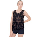 Bronze Age Mandala Bubble Hem Chiffon Tank Top