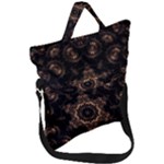 Bronze Age Mandala Fold Over Handle Tote Bag