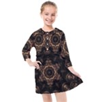 Bronze Age Mandala Kids  Quarter Sleeve Shirt Dress