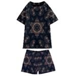 Bronze Age Mandala Kids  Swim T-Shirt and Shorts Set