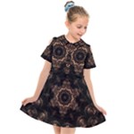 Bronze Age Mandala Kids  Short Sleeve Shirt Dress