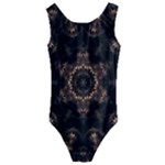 Bronze Age Mandala Kids  Cut-Out Back One Piece Swimsuit