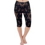 Bronze Age Mandala Lightweight Velour Cropped Yoga Leggings