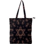 Bronze Age Mandala Double Zip Up Tote Bag