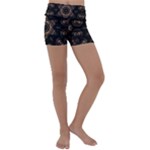 Bronze Age Mandala Kids  Lightweight Velour Yoga Shorts