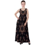 Bronze Age Mandala Empire Waist Velour Maxi Dress