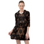 Bronze Age Mandala Mini Skater Shirt Dress