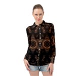 Bronze Age Mandala Long Sleeve Chiffon Shirt