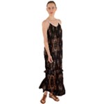 Bronze Age Mandala Cami Maxi Ruffle Chiffon Dress