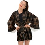 Bronze Age Mandala Long Sleeve Kimono