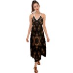 Bronze Age Mandala Halter Tie Back Dress 