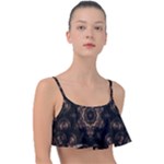 Bronze Age Mandala Frill Bikini Top