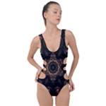 Bronze Age Mandala Side Cut Out Swimsuit