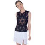 Bronze Age Mandala Women s Sleeveless Sports Top