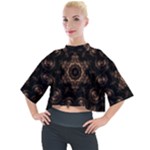 Bronze Age Mandala Mock Neck T-Shirt