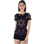 Bronze Age Mandala Back Cut Out Sport T-Shirt