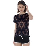 Bronze Age Mandala Short Sleeve Open Back T-Shirt