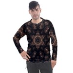 Bronze Age Mandala Men s Pique Long Sleeve T-Shirt