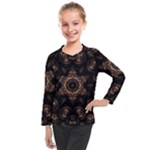 Bronze Age Mandala Kids  Long Mesh T-Shirt