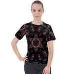 Bronze Age Mandala Women s Sport Raglan T-Shirt